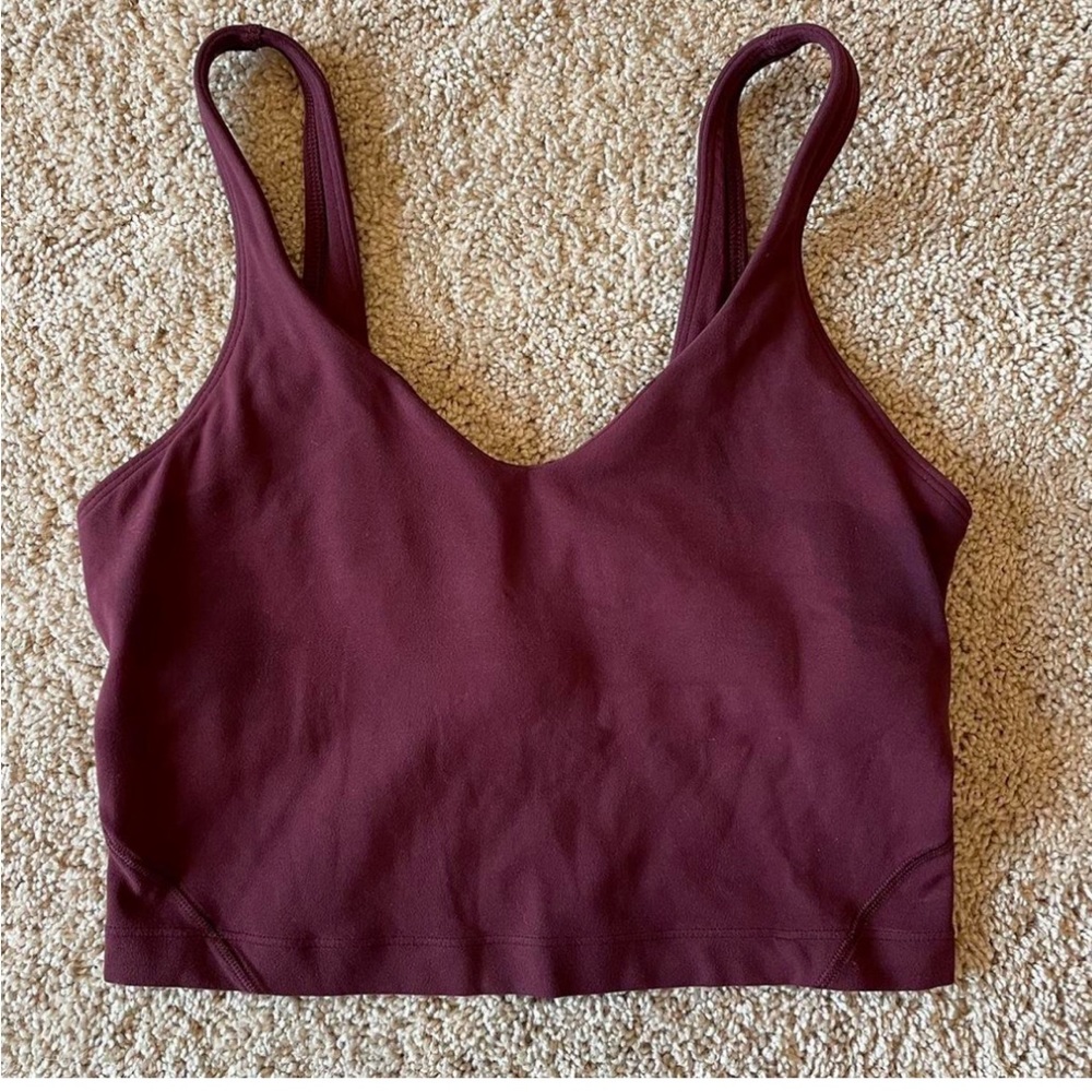 Lululemon Align Tank in Red Merlot